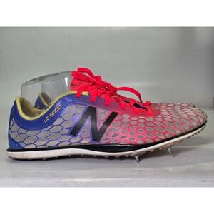 New Balance LD5000 Women's Track Shoes Size 9 B White Blue Red with Spikes